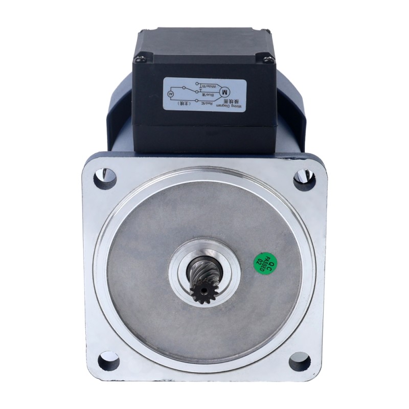 200W 110VAC 67,5RPM 21,00Nm (2973,84oz.in) Flanşlı 104mm Dik Açı Şanzıman İçi Boş Şaft Tek Fazlı AC Endüksiyon Motoru
