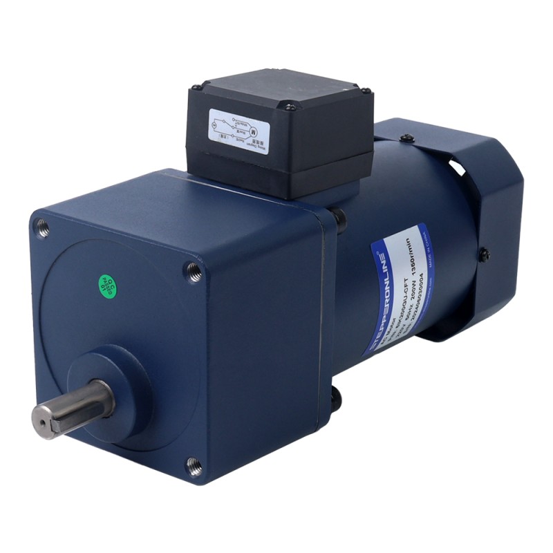 200W 220VAC 50Hz 13,5RPM 40,00Nm (5664,47oz.in) Flanşlı 104mm Mahmuzlu Redüktör Tek Fazlı AC Endüksiyon Motoru
