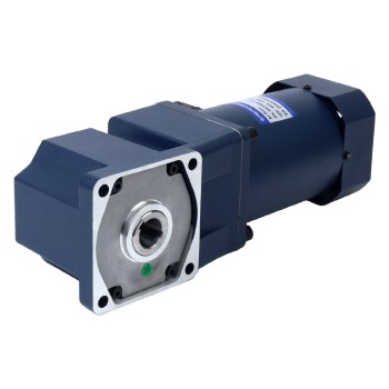 Almanya İndirimde - 200W 220/380VAC 90RPM Flanşlı 104mm Dik Açı Şanzıman İçi Boş Şaft Üç Fazlı AC Endüksiyon Motoru