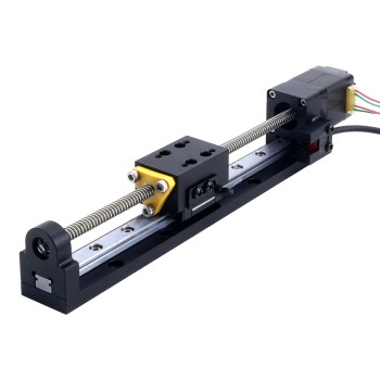 Nema 8 Adım Motoru Kurşun Vidalı Lineer Aktüatör 0,5A Strok 90mm 0,01Nm (1,416oz.in) Kurşun 2,54mm (0,1") Sensörlü