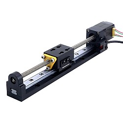 Nema 8 Adım Motoru Kılavuz Vidalı Lineer Aktüatör 0,5A Strok 90mm 0,01Nm (1,416oz.in) Kılavuz 2,54mm (0,1") Sensörlü