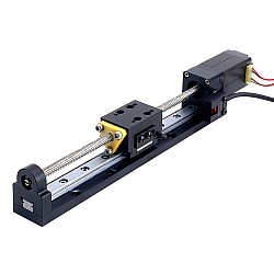 Nema 8 Adım Motoru Kılavuz Vidalı Lineer Aktüatör 0,5A Strok 90mm 0,02Nm (2,832oz.in) Kılavuz 10,16mm (0,4") Sensörlü