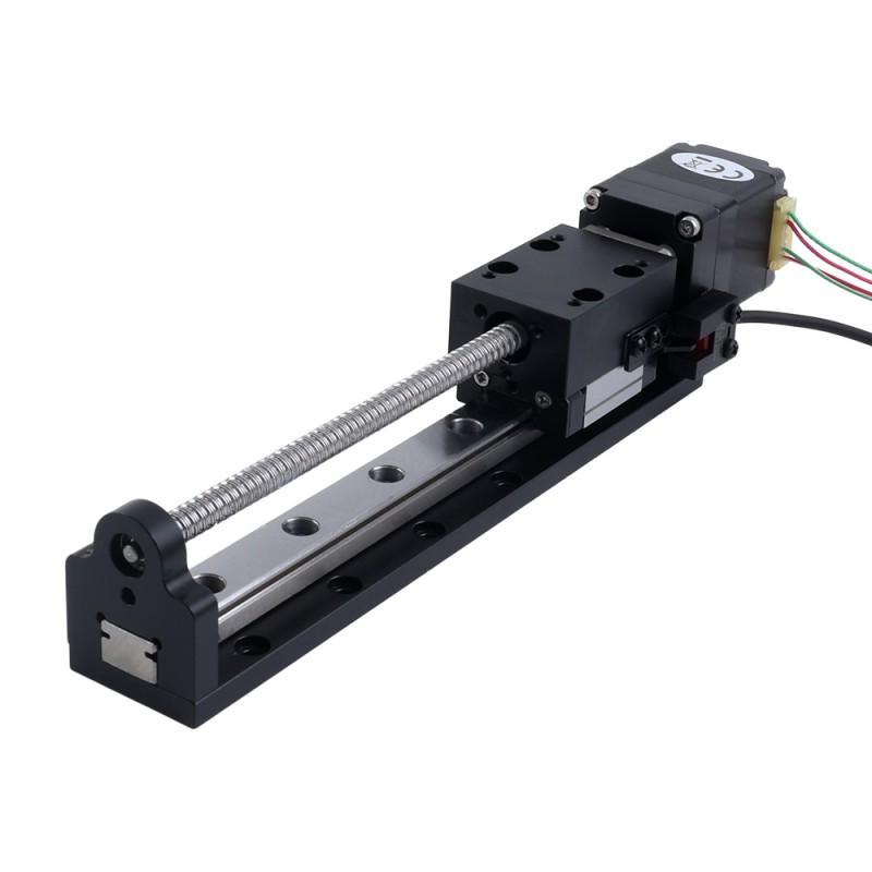 Nema 8 step motor bilyalı vida lineer aktüatör  1.0A Strok 200mm 0.05Nm(7.08oz.in) Kurşun adımı 2mm(0.07874) - LMD11S13BAM10-200 | StepperOnline