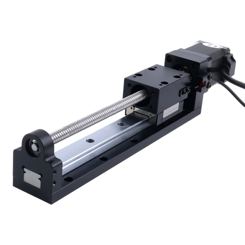 Nema 8 step motor bilyalı vida lineer aktüatör  1.5A Strok 200mm 0.20Nm(28.32oz.in) Kurşun adımı 5mm(0.19685) - LMD14S18BVB15-200 | StepperOnline