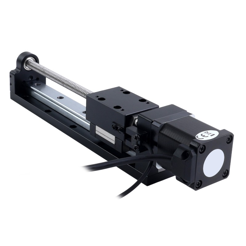 Nema 8 step motor bilyalı vida lineer aktüatör  1.5A Strok 200mm 0.20Nm(28.32oz.in) Kurşun adımı 5mm(0.19685) - LMD14S18BVB15-200 | StepperOnline