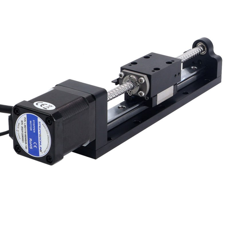 Nema 8 step motor bilyalı vida lineer aktüatör  2.5A Strok 40mm 0.70Nm(99.13oz.in) Kurşun adımı 12mm(0.47244) - LMD17S24B2B25-040 | StepperOnline