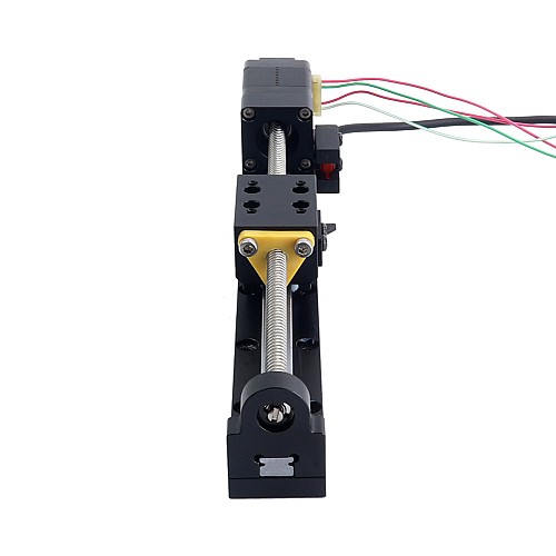 Nema 8 Adım Motoru Kılavuz Vidalı Doğrusal Aktüatör 0,5A Strok 90mm 0,01Nm (1,416oz.in) Kılavuz 5,08mm (0,2") Sensörlü