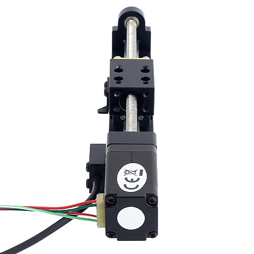 Nema 8 Adım Motoru Kılavuz Vidalı Lineer Aktüatör 0,5A Strok 90mm 0,02Nm (2,832oz.in) Kılavuz 10,16mm (0,4") Sensörlü