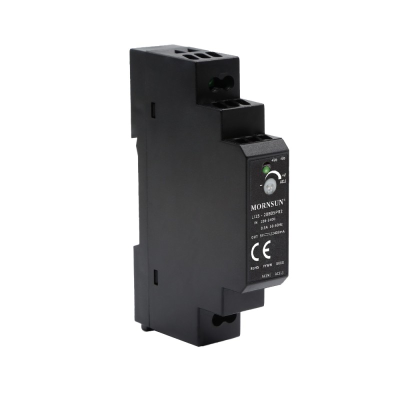 15W 48V 0.32A 85-264VAC/120-370VDC DIN Ray Anahtarlama Güç Kaynağı