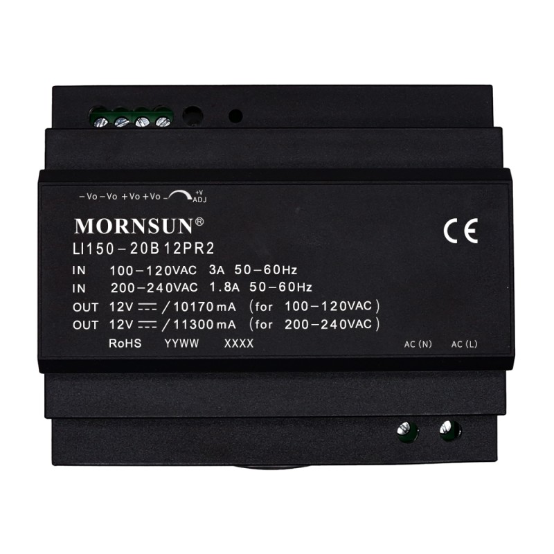 150W 48V 3.2A 85-264VAC/120-370VDC DIN Ray Anahtarlama Güç Kaynağı