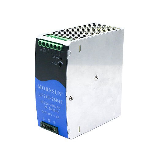 PFC Fonksiyonlu 240W 48V 5.0A 180-550VAC/254-780VDC DIN Ray Anahtarlama Güç Kaynağı