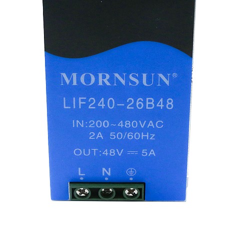 PFC Fonksiyonlu 240W 48V 5.0A 180-550VAC/254-780VDC DIN Ray Anahtarlama Güç Kaynağı