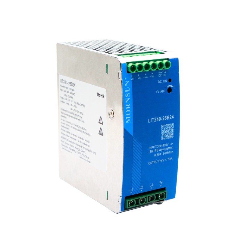 240W 24V 10.0A 320-600VAC/450-850VDC DIN Ray Anahtarlama Güç Kaynağı