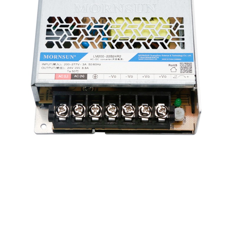 200W 24V 8.8A 176-305VAC/240-430VDC Anahtarlama Güç Kaynağı