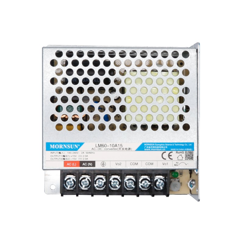60W 15V -15V/2.0A 2.0A 85-264VAC/120-370VDC Anahtarlama Güç Kaynağı