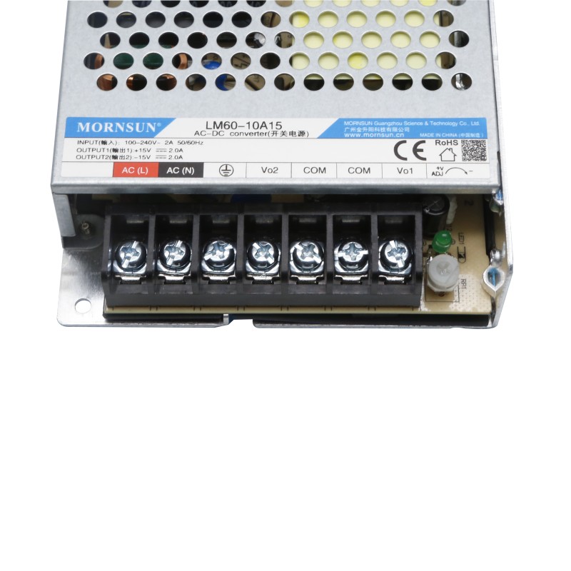 60W 15V -15V/2.0A 2.0A 85-264VAC/120-370VDC Anahtarlama Güç Kaynağı