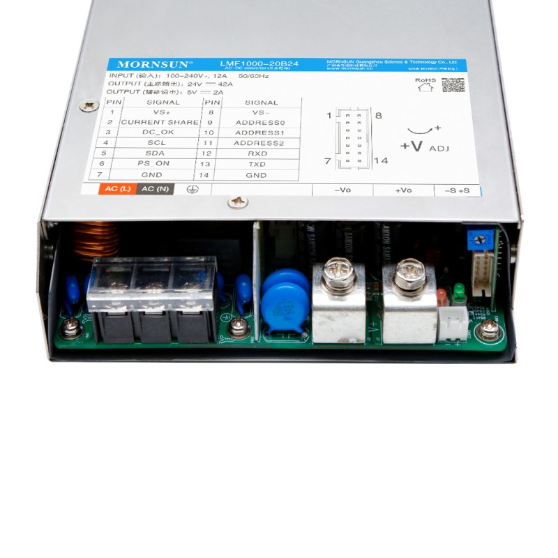 PFC Fonksiyonlu 1000W 12V 80.0A 90-264VAC/120-370VDC Anahtarlama Güç Kaynağı
