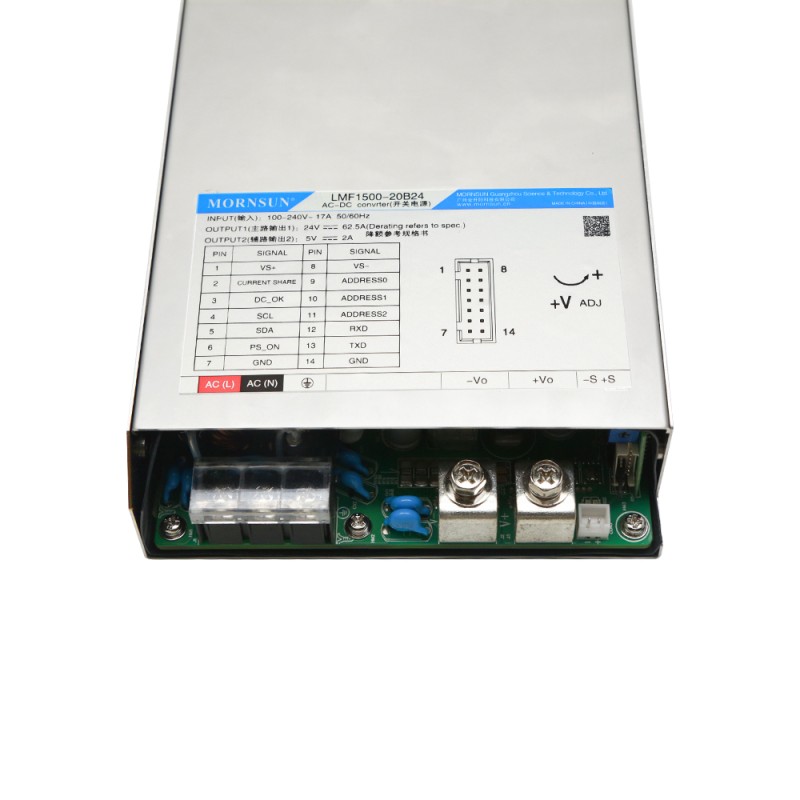 PFC Fonksiyonlu 1500W 15V 100.0A 85-264VAC/120-370VDC Anahtarlama Güç Kaynağı