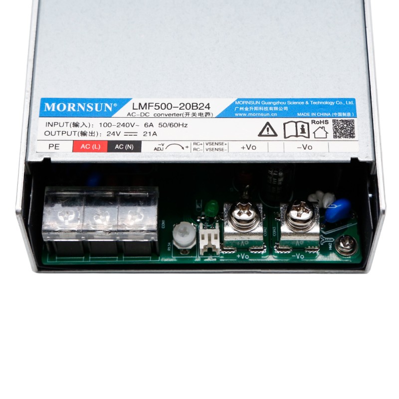 PFC Fonksiyonlu 500W 48V 10.4A 80-264VAC/110-370VDC Anahtarlama Güç Kaynağı
