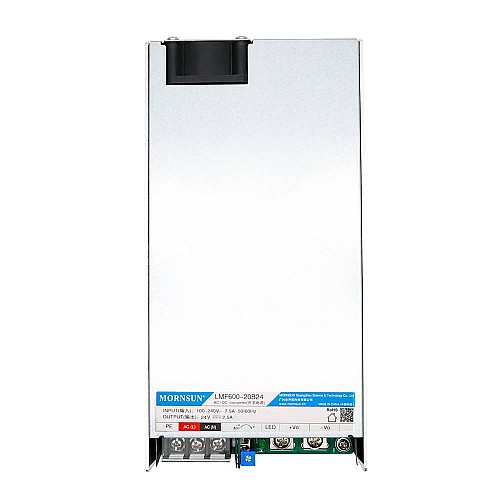 PFC Fonksiyonlu 600W 15V 40.0A 80-277VAC/110-390VDC Anahtarlama Güç Kaynağı