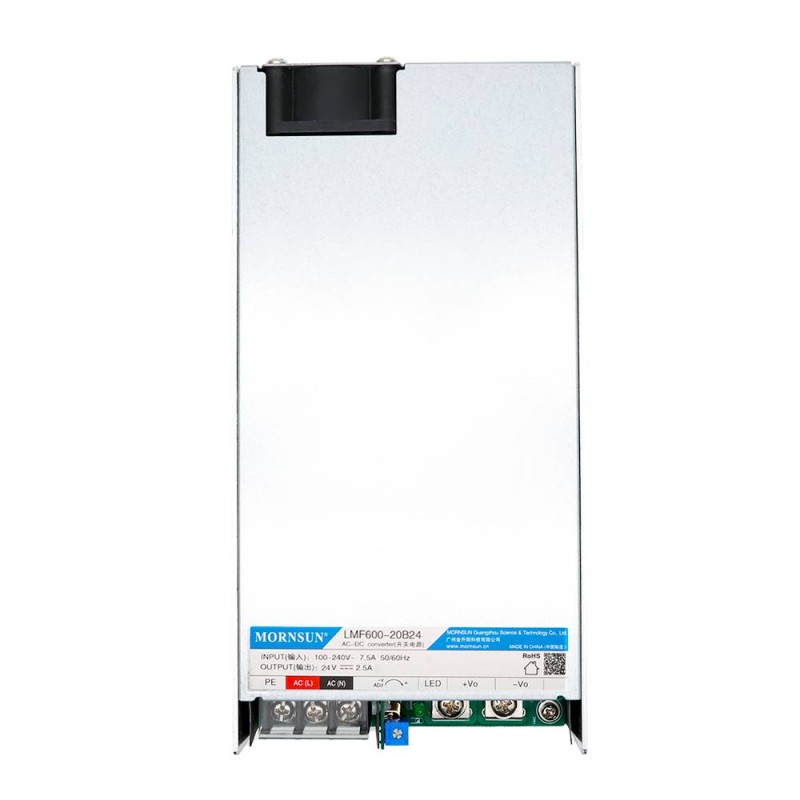 PFC Fonksiyonlu 600W 12V 50.0A 80-277VAC/110-390VDC Anahtarlama Güç Kaynağı