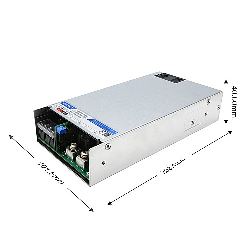 PFC Fonksiyonlu 600W 15V 40.0A 80-277VAC/110-390VDC Anahtarlama Güç Kaynağı