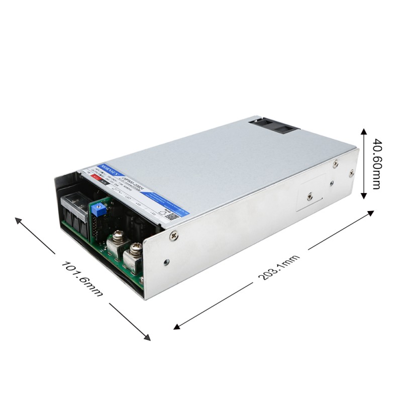 PFC Fonksiyonlu 600W 12V 50.0A 80-277VAC/110-390VDC Anahtarlama Güç Kaynağı