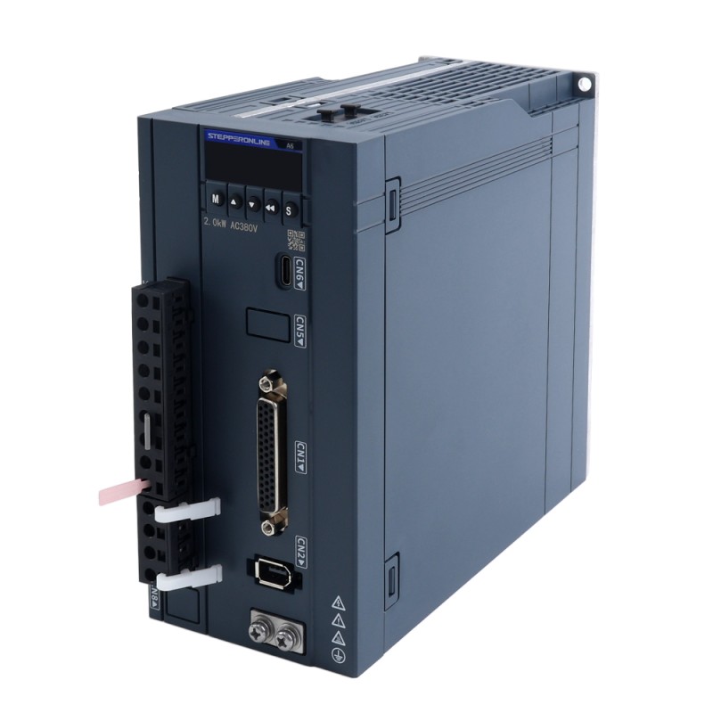 A6H Serisi 1800W RS485 AC Servo Motor Seti 1500rpm 11,50Nm 17-Bit Mutlak Enkoder IP67 - A6H-RS1800H3A1-M17 | StepperOnline