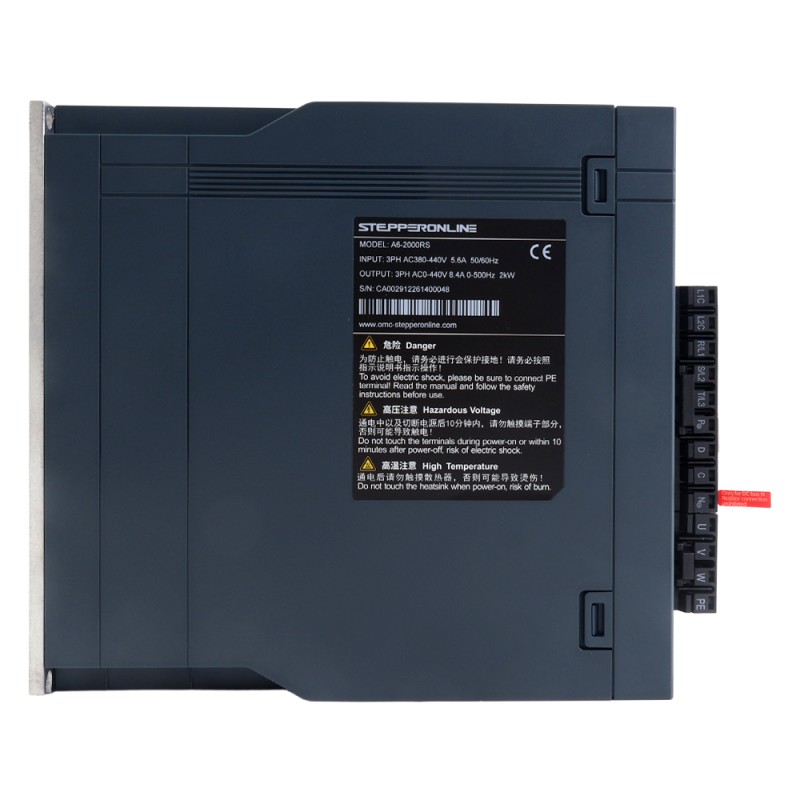 A6H Serisi 1800W RS485 AC Servo Motor Seti 1500rpm 11,50Nm 17-Bit Mutlak Enkoder IP67 - A6H-RS1800H3A1-M17 | StepperOnline