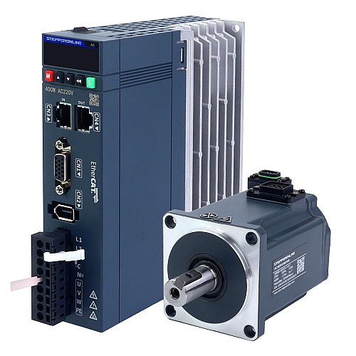 A6 Serisi 400W EtherCAT AC Servo Motor Kiti 3000rpm 1,27Nm 17 Bit Mutlak Kodlayıcı IP67
