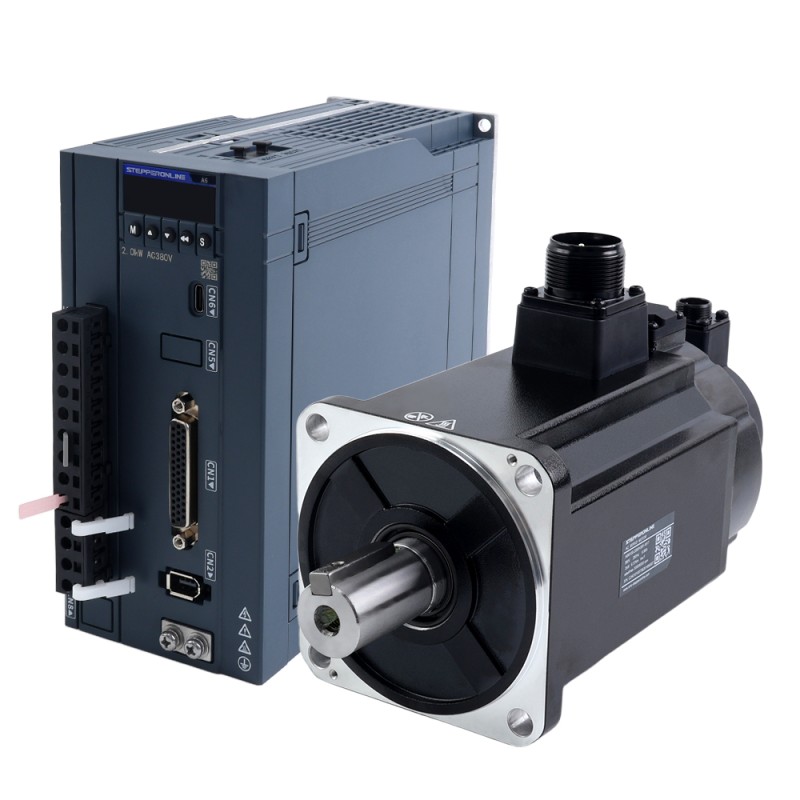 A6 Serisi 2000W RS485 AC Servo Motor Seti 3000rpm 6,37Nm Frenli 17-Bit Mutlak Enkoder IP67 - A6-RS2000H3B1-M17 | StepperOnline