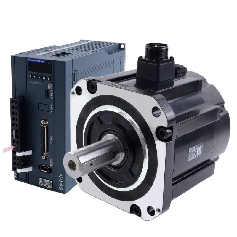 A6H Serisi 2900W RS485 AC Servo Motor Seti 1500rpm 18,60Nm Frenli 17-Bit Mutlak Enkoder IP67 - A6H-RS2900H3B1-M17 | StepperOnline