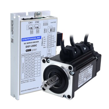 DSY Serisi 200W CANopen DC Servo Motor 24-70VDC 0,637Nm Frenli 3000rpm 17-Bit Artımlı Enkoder IP65