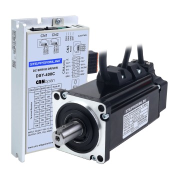 DSY Serisi 400W CANopen DC Servo Motor 24-70VDC 1,27Nm Frenli 3000rpm 17-Bit Artımlı Enkoder IP65