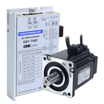 DSY Serisi 750W CANopen DC Servo Motor 24-70VDC 2,39Nm 3000rpm 17-Bit Artımlı Kodlayıcı IP65