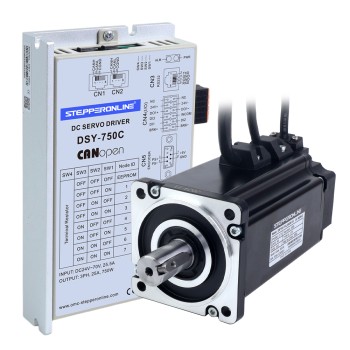 DSY Serisi 750W CANopen DC Servo Motor 24-70VDC 2,39Nm Frenli 3000rpm 17-Bit Artımlı Enkoder IP65