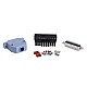 E6 Serisi 400W AC Servo Motor Kiti 3000rpm 1,27Nm 17 Bit Kodlayıcı IP65