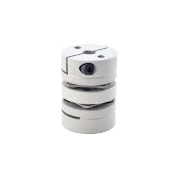 5mm - 6mm Esnek Çift Diskli Kaplin 26x35mm CNC Adım Motoru Şaft Kaplini