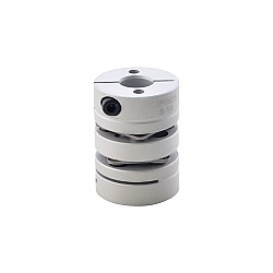 8mm - 10mm Esnek Çift Diskli Kaplin 26x35mm CNC Adım Motoru Şaft Kaplini