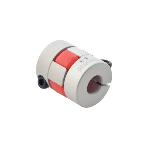 8mm - 8mm Esnek Çeneli Kaplin 20x25mm CNC Adım Motoru Şaft Kaplini