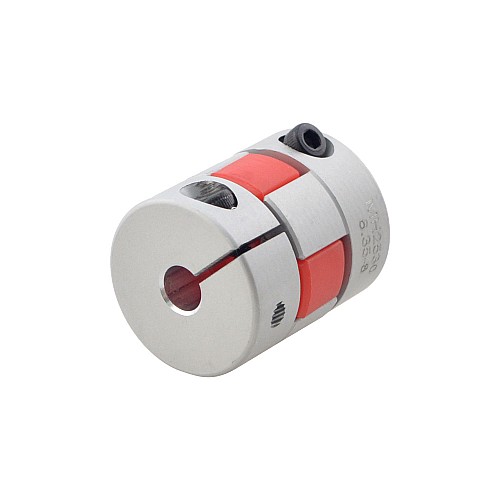 6,35 mm - 8 mm Esnek Çeneli Kaplin 25x30 mm CNC Adım Motoru Şaft Kaplini