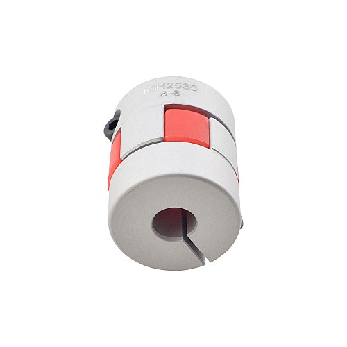 8mm - 8mm Esnek Çeneli Kaplin 25x30mm CNC Adım Motoru Şaft Kaplini