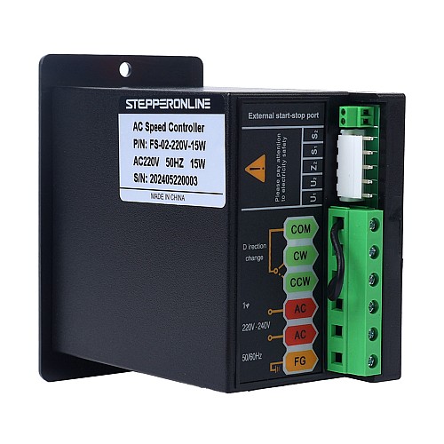 Değişken Hızlı Motorlar için 15W Tek Fazlı 220VAC Motor Hız Kontrol Cihazı