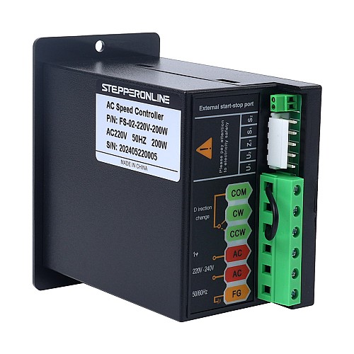 Değişken Hızlı Motor için 200W Tek Fazlı 220VAC Motor Hız Kontrol Cihazı