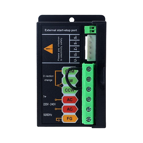 Değişken Hızlı Motor için 60W Tek Fazlı 220VAC Motor Hız Kontrol Cihazı Değişken Hızlı Motor için 60W Tek Fazlı 220VAC Motor Hız Kontrol Cihazı