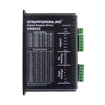 Nema 34 Motor için Dijital Step Motor Sürücüsü 2.1-8.4A 24-70VAC veya 30-110VDC