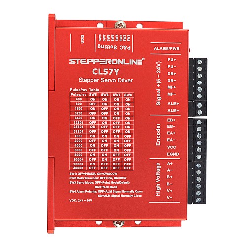 YS Serisi 1 Eksenli Kapalı Döngü Adım CNC Kiti 4.00 Nm (566.45 oz.in) Nema 24 Motor ve Sürücü YS Serisi 1 Eksenli Kapalı Döngü Adım CNC Kiti 4.00 Nm (566.45 oz.in) Nema 24 Motor ve Sürücü