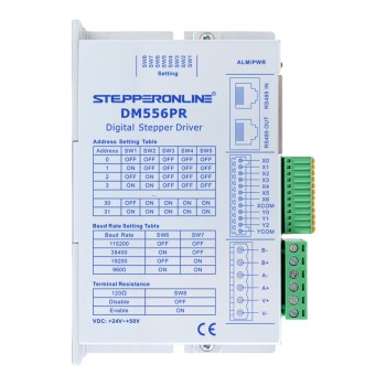 Nema 23, 24, 34 Step Motor için Y Serisi Modbus RS485 Step Motor Sürücüsü 0-4,0A 24-50VDC