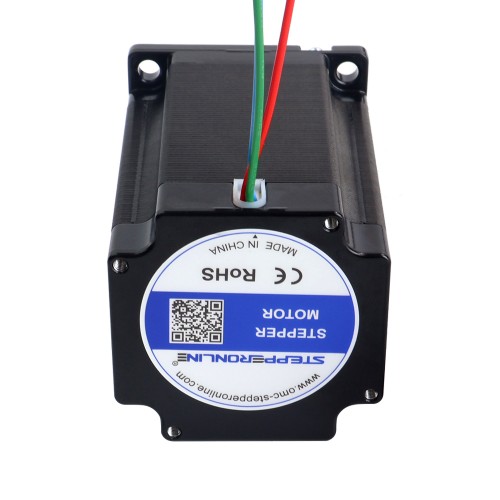 Nema 23 3 Fazlı Adım Motoru 1,7 Nm (240,79 oz.in) 5,8 A 57x57x80,7 mm 3 Kablolu Zamanlama Kayış Kasnağı ile