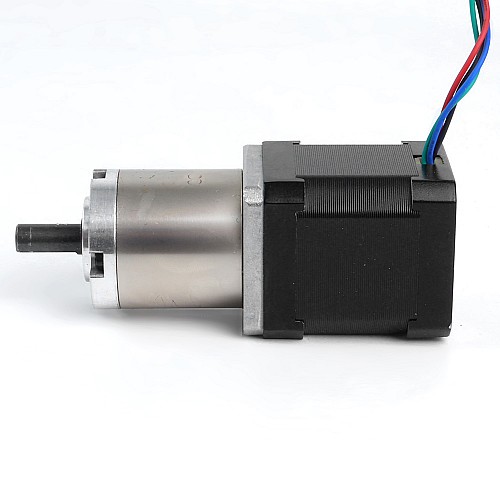 Kullanılmış - Nema 17 Bipolar Step Motor L=48mm Dişli Oranı 51:1 Planet Dişli Kutusu